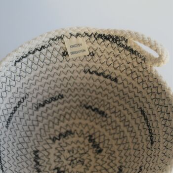 Mono Patterned Everyday Rope Bowl, 4 of 5
