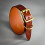 Brown Leather Whippet Collar Can Be Personalised, thumbnail 1 of 9