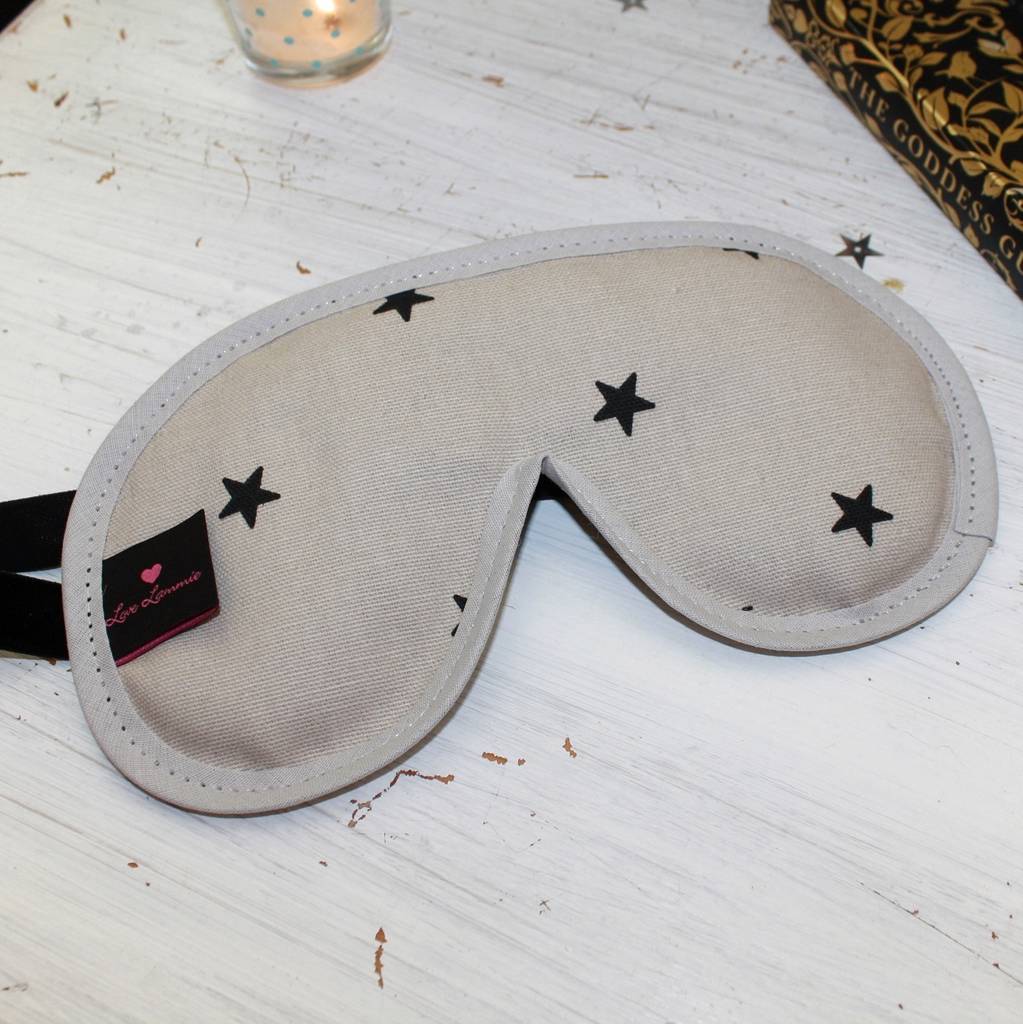 luxury sleep mask with lavender star print by love lammie & co ...