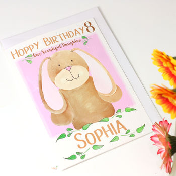 Personalised Bunny Relation Birthday Card, 5 of 7