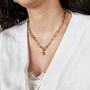 18k Gold Vermeil Plated Charm Necklace Adjustable, thumbnail 3 of 5
