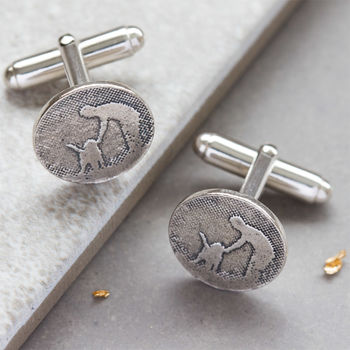 Personalised Sterling Silver Dog Lovers Cufflinks, 4 of 6