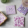 Set Of Patterned Bamboo Coasters For Him, thumbnail 3 of 12