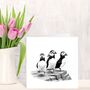 Puffin Rock Seaside Greeting Card, thumbnail 1 of 6