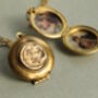 Gold Moon And Star Locket Necklace, thumbnail 1 of 9