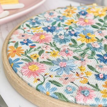 Ditsy Floral Embroidery Hoop Kit, 4 of 6
