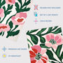 Set Three Wall Art Prints Pink Poppy Retro Boho, thumbnail 4 of 7