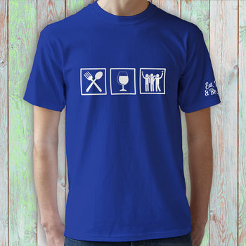Eat, Drink And Be Merry Christmas T Shirt, 4 of 10