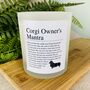 Fun Personalised Corgi Owner's Affirmation Candle, thumbnail 3 of 11