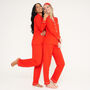 Personalised Super Soft Red Long Jersey Pyjamas, thumbnail 4 of 10