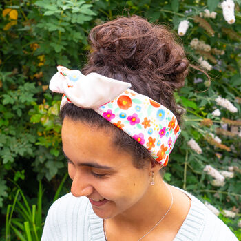 Handmade Floral Print Women's Headband, 3 of 6