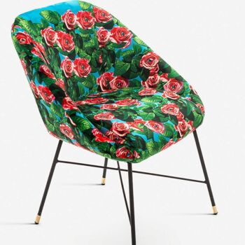 Velvet Roses Designer Chair, 3 of 4