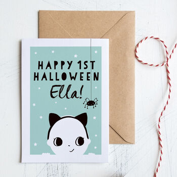 Personalised First Halloween Card, 2 of 5