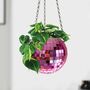 Colourful Disco Ball Hanging Planter, thumbnail 5 of 5