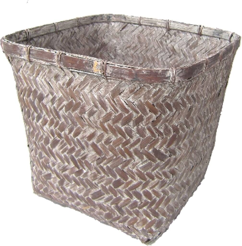 Greywash Bamboo Waste Paper Basket Gw19