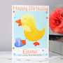 Personalised Duck Relation Birthday Card, thumbnail 1 of 9