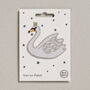 Swan Iron On Patch, thumbnail 1 of 4