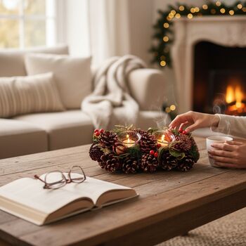 Plum And Gold Regal Tidings Tea Light Candle Holder, 2 of 9