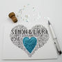 Personalised 20th Wedding Anniversary Love Sparkle Card, thumbnail 5 of 5