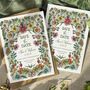 Folk Florals Save The Date Cards, thumbnail 1 of 5