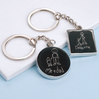 Personalised Daddy And Me Keyring, 2 of 10