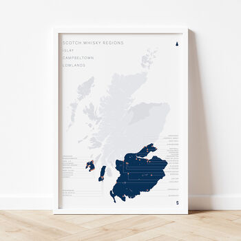Scotland Whisky Distillery Maps, 3 of 8