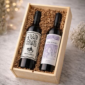 Personalised 18th Birthday Malbec Classic Red Wine Two Bottle Gift Set, 2 of 7