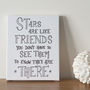 'Stars Are Like Friends' Glow In The Dark Star Canvas, thumbnail 1 of 6