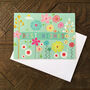 Mini Floral Best Wishes Card, thumbnail 1 of 5