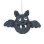 Personalised Halloween Felt Bat Hanging Decoration, thumbnail 2 of 3