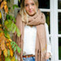 Personalised Fawn Blanket Scarf, thumbnail 2 of 2
