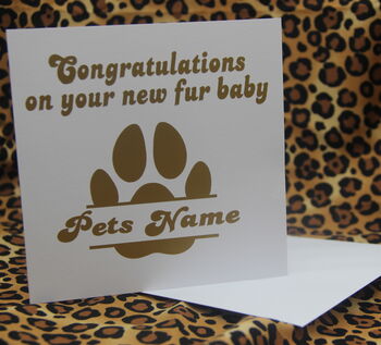 Personalised Congratulations Pet Greetings Card, 5 of 6