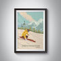 Mayrhofen Ski Resort Austria Travel Poster Art Print, thumbnail 1 of 8