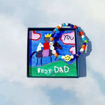 'Best Dad' Personalised Beaded Bracelet, 4 of 7