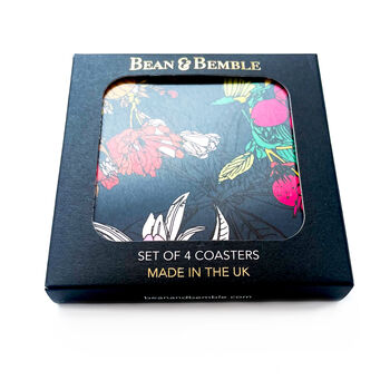 Blossom Coasters Box Set Of Four Round Heat Resistant, 6 of 10