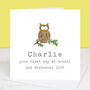 First Day Of School Wise Owl Card, thumbnail 1 of 4