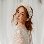 Daisy Chain Wedding Dried Flower Crown Headband, thumbnail 1 of 4