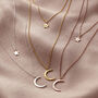 Moon And Star Personalised Layered Necklace Set, thumbnail 2 of 12