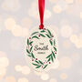 Personalised Family Wreath Christmas Decoration, thumbnail 3 of 12