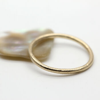 9ct Yellow Gold Slim Wedding Ring By Tamara Gomez Fine Jewellery ...