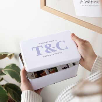 Large Initials Personalised Storage Tin, 3 of 5