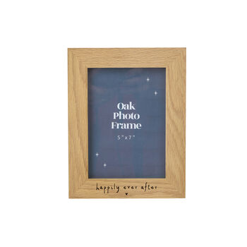 Send With Love 'Happily Ever After' 5x7 Oak Photo Frame, 2 of 2