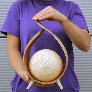 Handmade Natural Coconut Leaf Lamp, 2 of 6