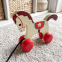 Children's Wooden Horse Pull Along Toy, thumbnail 1 of 6