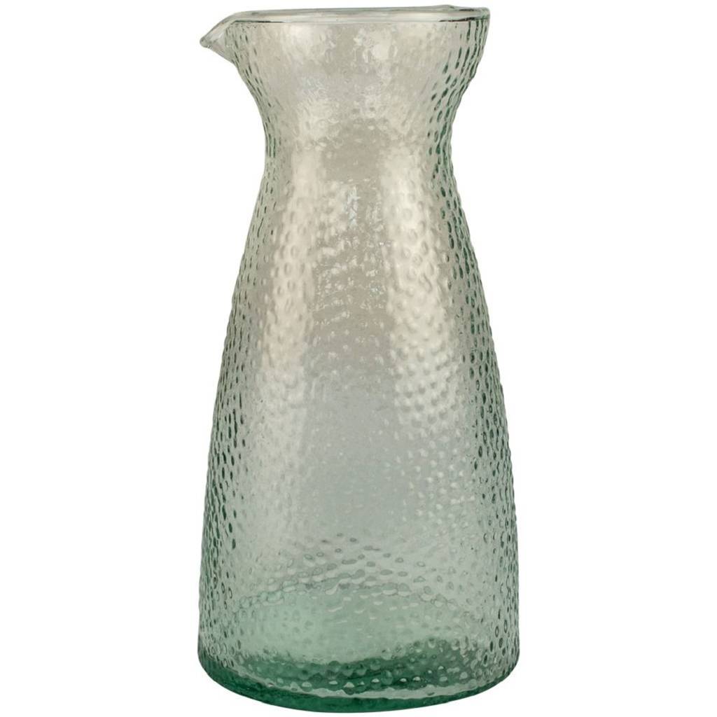 Hammered Recycled Green Glass Carafe By Posh Totty Designs Interiors