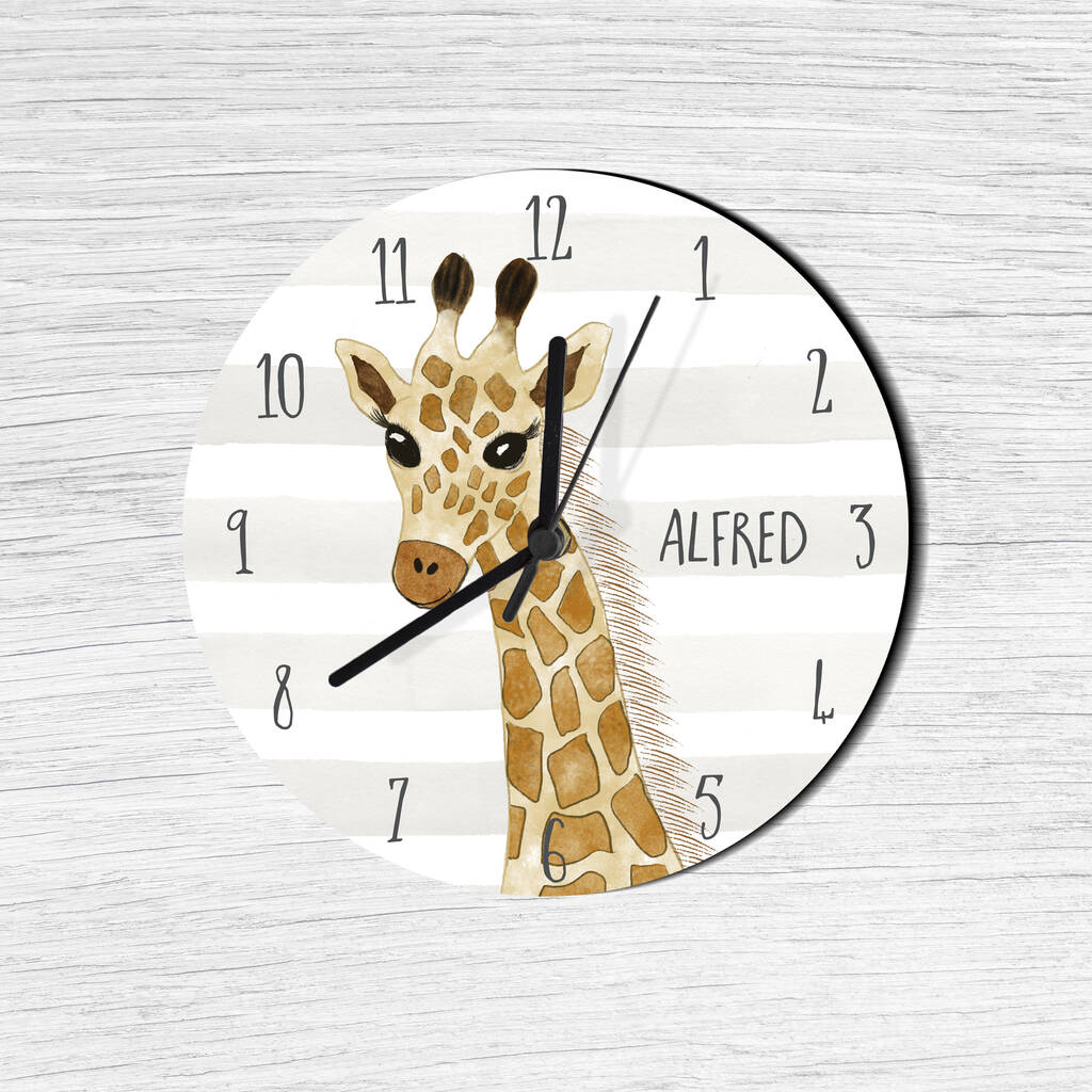Safari Giraff Clock, 1 of 3