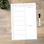 Weekly Meal Planner Aluminium Whiteboard, thumbnail 1 of 6