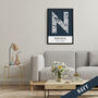 Newcastle City Map Wall Art Print, thumbnail 5 of 9