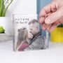 Anniversary Acrylic Standing Photograph Letterbox Gift, thumbnail 6 of 8