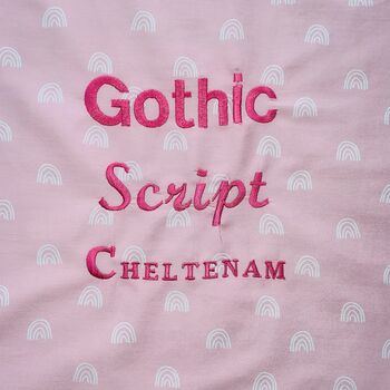 Personalised Pink Rainbow Children's Weighted Blanket, 7 of 8
